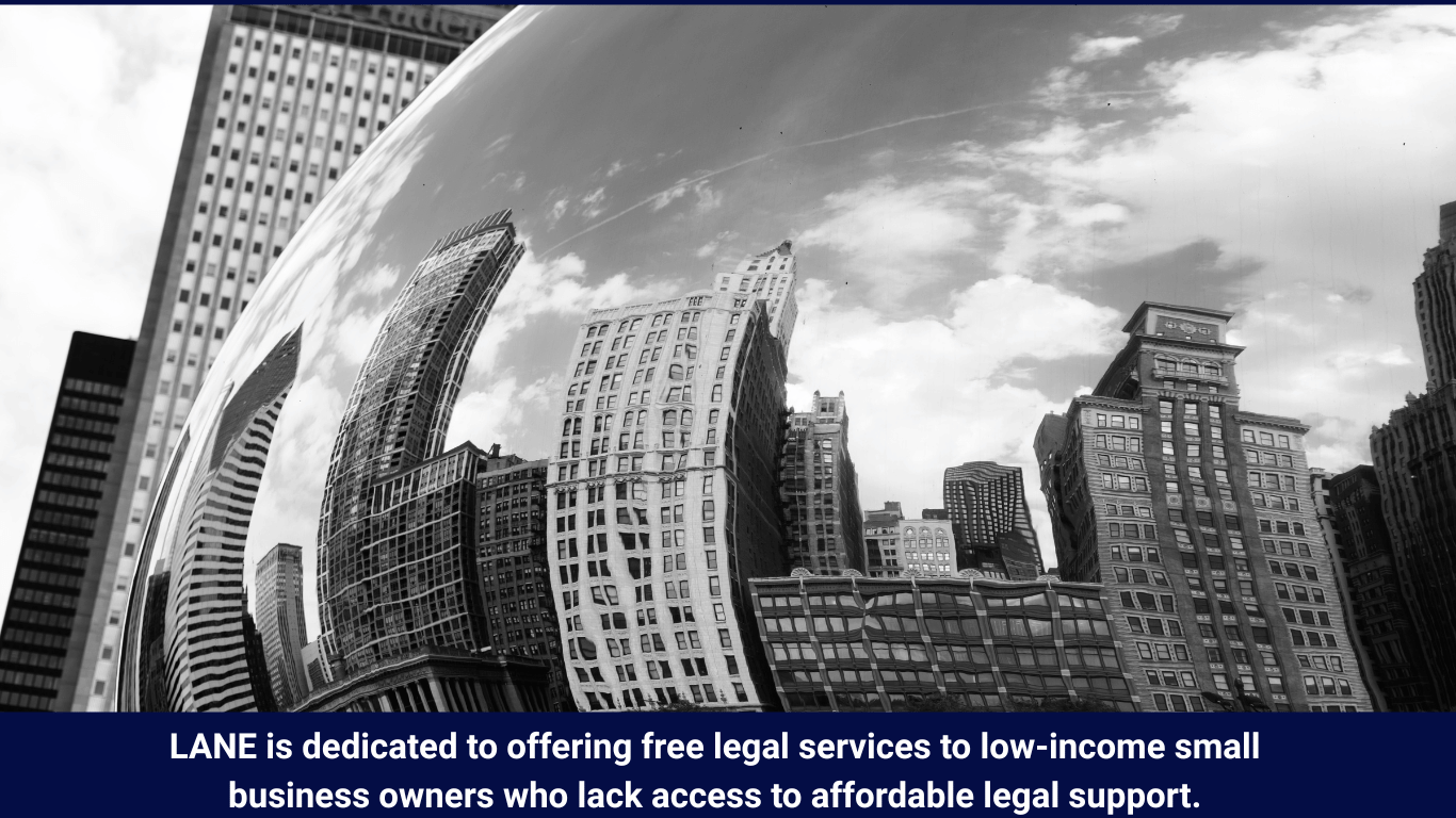 Black and white photo of a city skyline reflected in a bean.