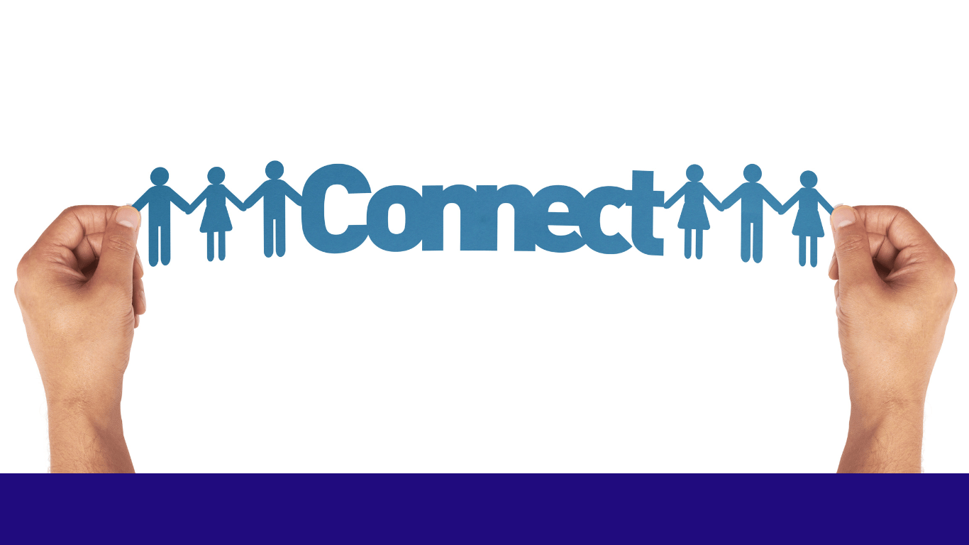 Hand holding paper doll connect image.